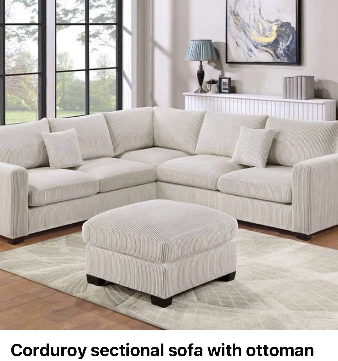 Sectional With Ottoman
