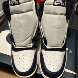 DS Nike Air Jordan 1 Retro High GS Midnight Navy/Black-White/Sail Size 7Y