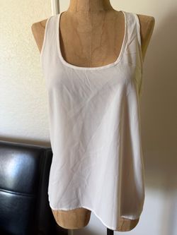 Frenchi white Racerback tank top Small