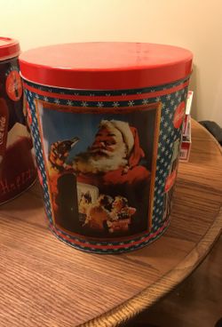 Coca Cola popcorn tins