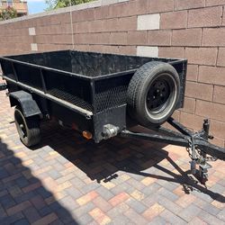 All Black Car Trailer With Hitch 