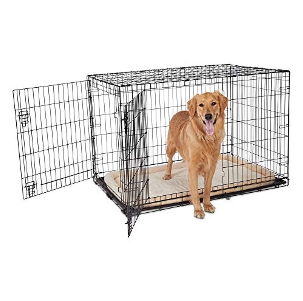 NEW!!! Animaze Petco Brand - Animaze 2 - Door Folding Dog Crate, 48.5"'' L X 30.2"'' W X 32"" H, XX-Large, Black