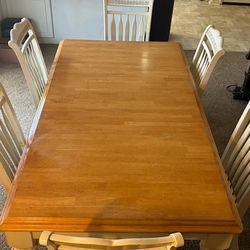 Dining table with chairs