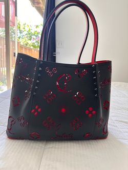 Christian Louboutin Black Leather Tote Bag