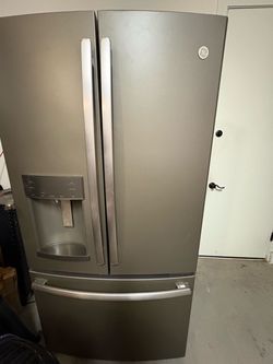 Electric brown beautiful comfortable sectional and Refrigerator