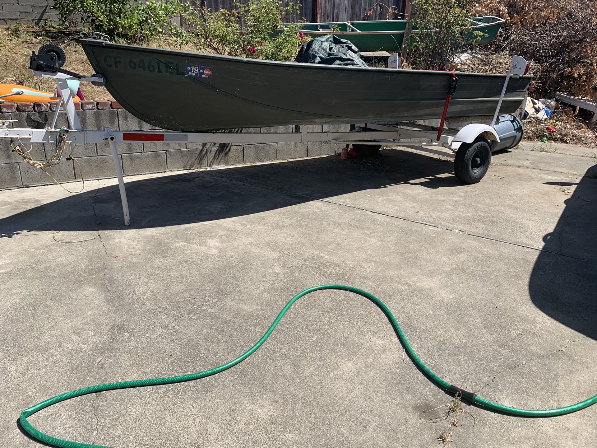 Aluminum boat and trailer