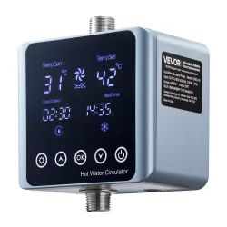 491^Digital Smart Instant Hot Water Recirculating Pump Kit, with Built-in Thermostat, Timer, Digital Screen, Under Sink Recirculation Circulation Circ