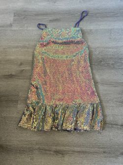 Iridescent Sequin Lavender/Pink Mini dress