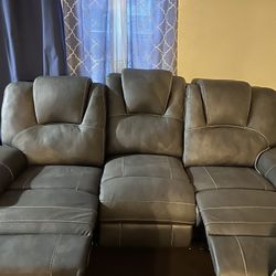 2 Piece Reclining Sofa