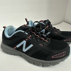 New Balance 430 W430LB1womans Black Coral Grey Blue Athletic Shoes Size 10