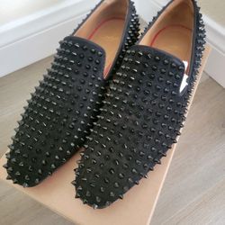 Christian Louboutin Spike Dandelion Loafers in Black for Men