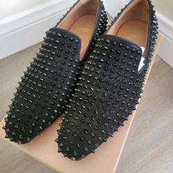 Dandelion Spikes - Loafers - Veau velours - Black - Christian Louboutin