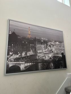 Large framed Paris wall art