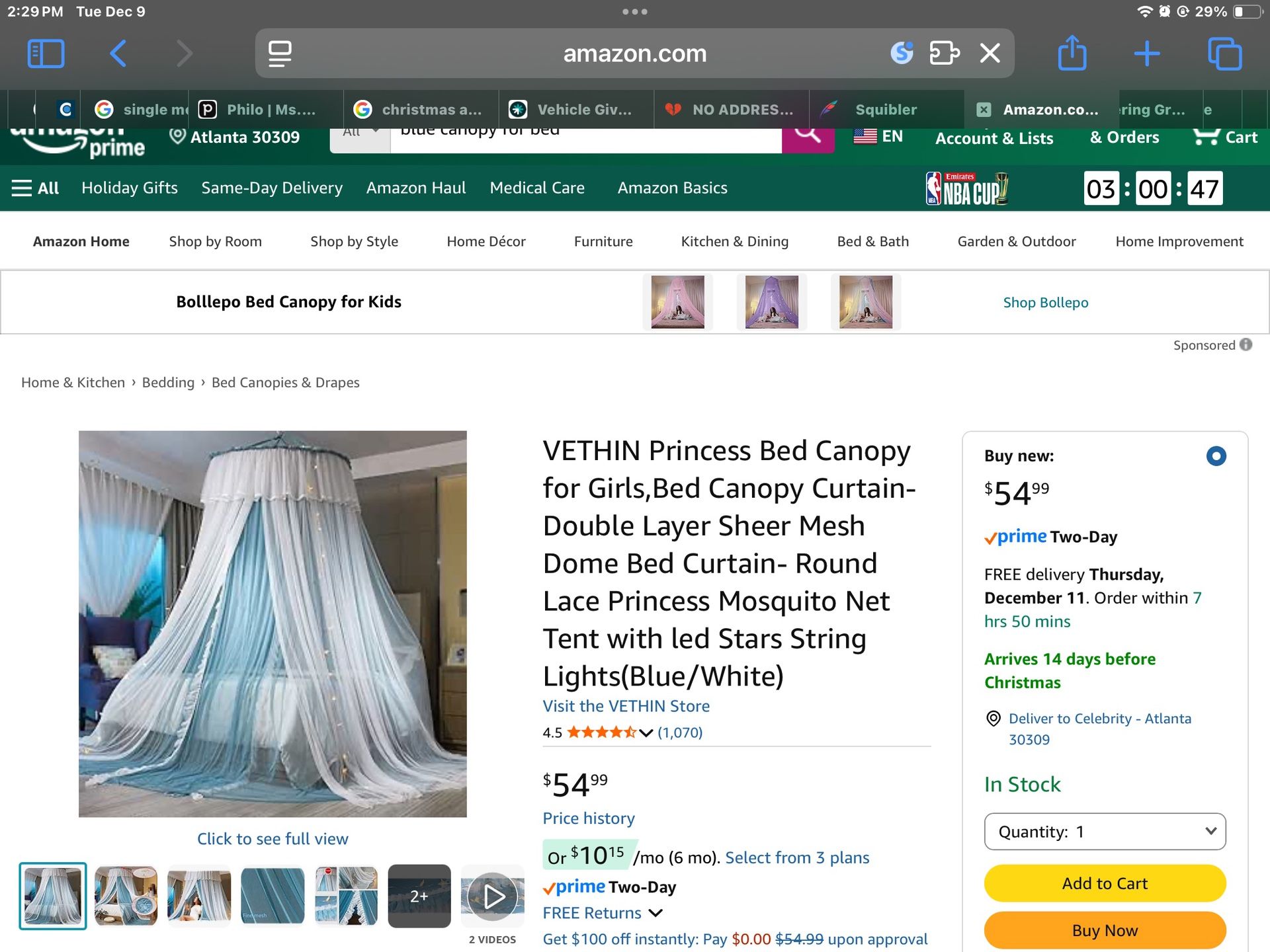 Blue Dream Queen Bedroom Set