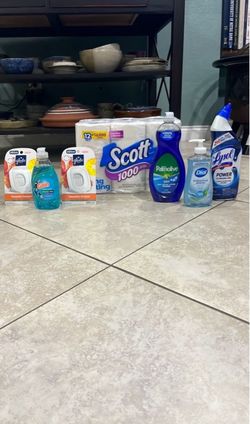 Scott Toilet Paper, Lysol, Palmolive, Softsoap, Glade, Gain