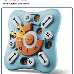 Interactive Dog Treat Puzzle Toys for IQ Training & Mental Stimulating,Fun Slow Feeder,Large Medium Small Dogs Enrichment Toys with Squeak Design