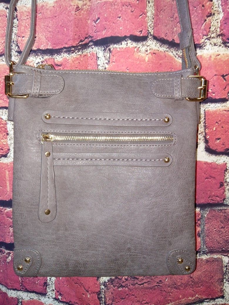 Miztique Gray Leather Purse