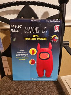 Among Us Devil Inflatable Costume Adult