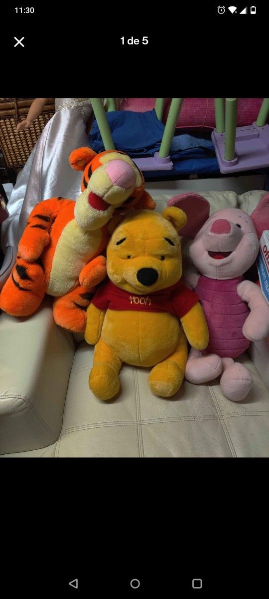 Winnie The Pooh Plushies Set