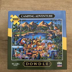 Dowdle Jigsaw Puzzles-1000 Pieces Camping Adventure New Sealed Box 