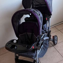 Baby Trend Sit N Stand Double Stroller – Like New