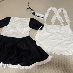Black and White Maid Costume