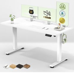 White standing desk - electric
