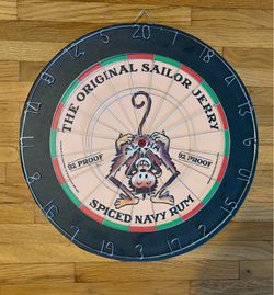 The Original Sailor Jerry Spiced Navy Rum Dartboard  - 92 Proof w/ Original Box