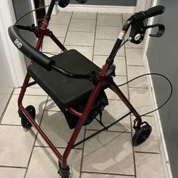 DRIVER  WALKER W/ SEAT   NEVER USED 