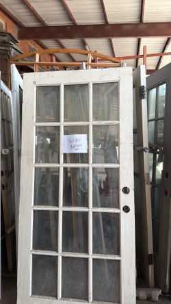 36x80 solid wood French door