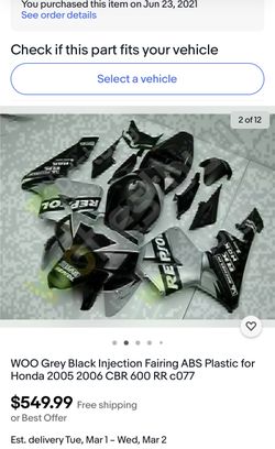 Honda Cbr600rr Fairing For 2005-2006