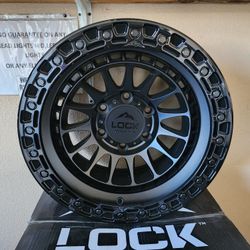 17" LOCK OFF-ROAD WHEELS SILVERADO SUBURBAN AVALANCHE TAHOE SIERRA DENALI YUKON TITAN TUNDRA 