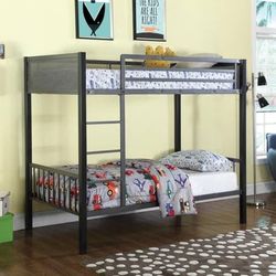 NEW Design!  SALE!! Twin Over Twin Bunk Bed! Lowest Prices Ever!