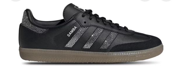 Size 5 adidas Samba OG Rhinestone Black Silver (GS)
