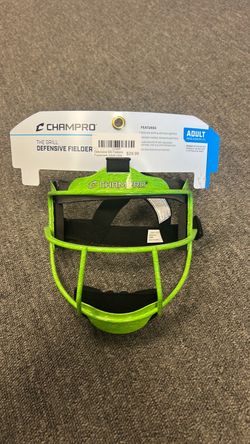 Fastpitch Softball Champro The Grill Defensive Fielder Facemask Adult Lime