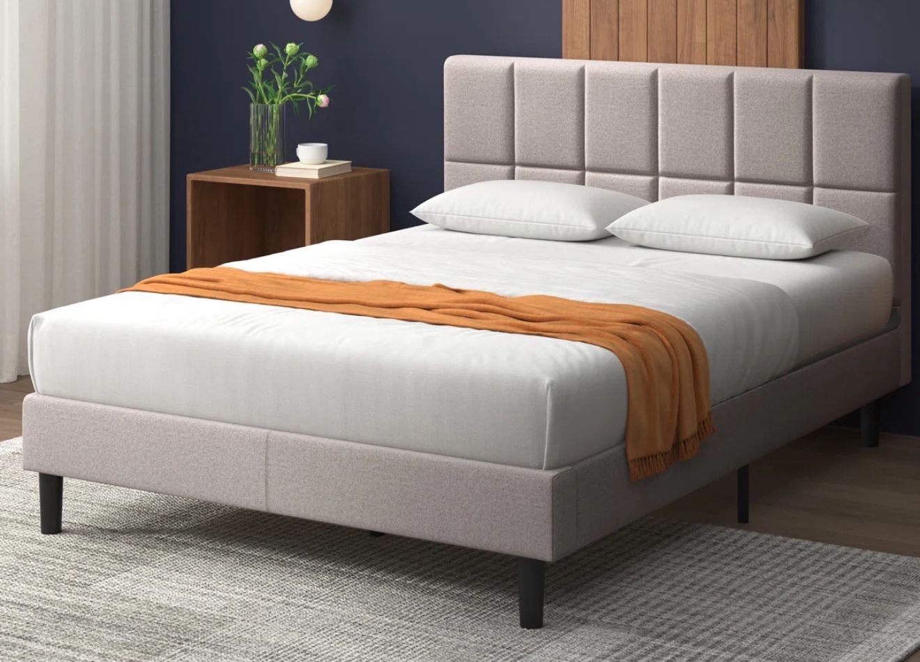 Full Bed Frame And Mattress 