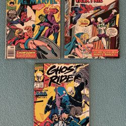 Vintage Marvel Spider-Man Team-Up Comic Books & Ghost Rider Comic Book