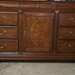 Dresser, Night Stand & Trifold Mirror