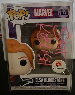 Funko Pop! Marvel Elsa Bloodstone #1028 Autographed by Scott Koblish SWAU Authenticated