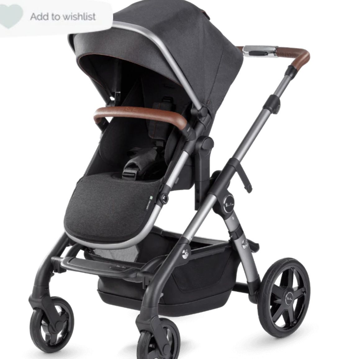 Silver Cross Stroller Black & grey Double Stroller Also For A Infant 