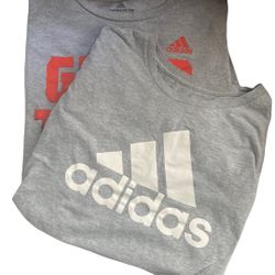 Adidas 2  Pc Tees Large 
