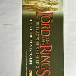 Lord Of The Rings 13 X 6 Mylar Movie Sign