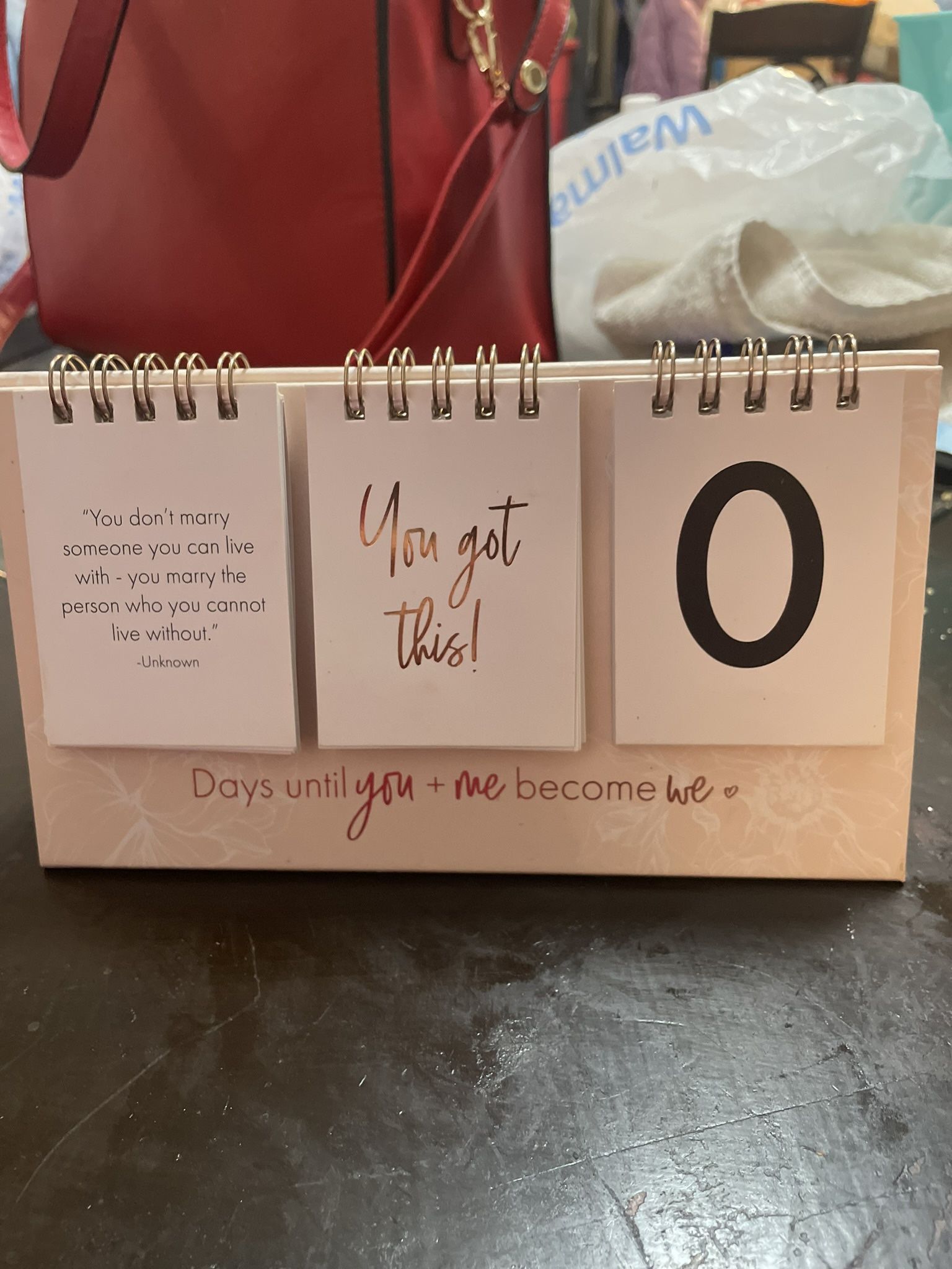 Count Down Calder For Wedding