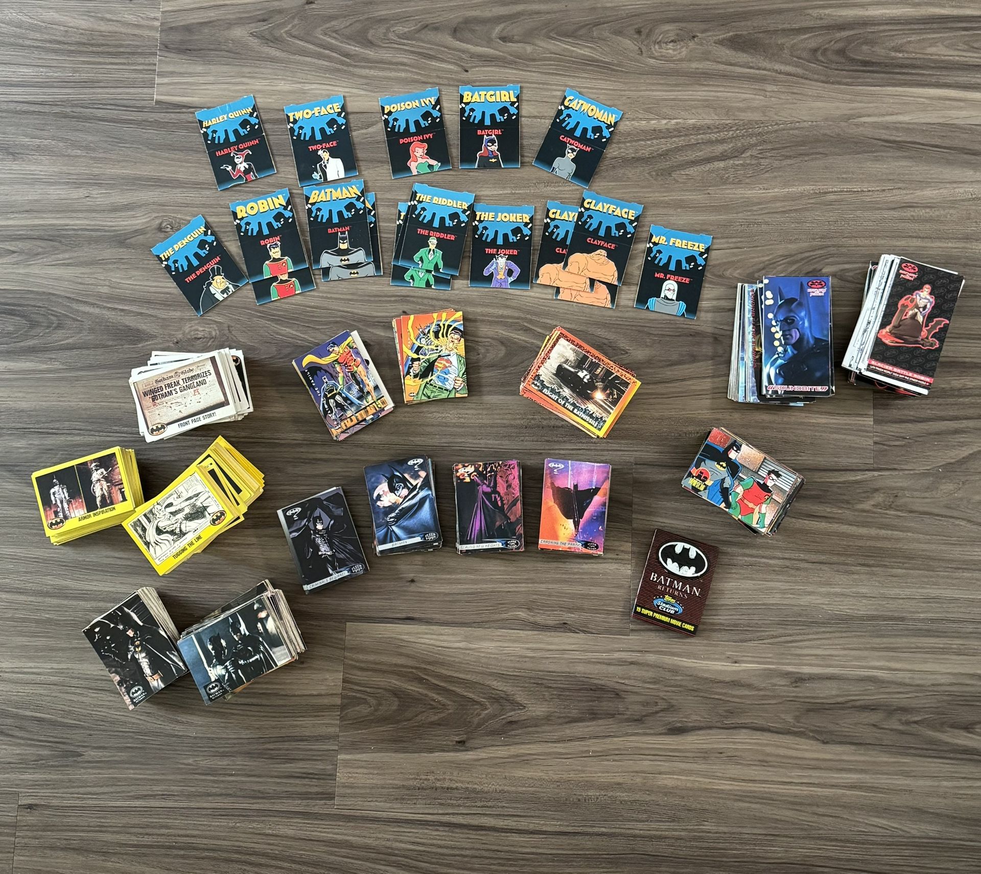 Vintage 90’s Fleer, Topps & Skybox Batman 600+ Cards