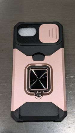 For Apple iPhone 17e  16e rose gold ring case