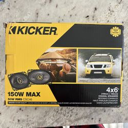 Kicker 4” X 6” Brand New in Box