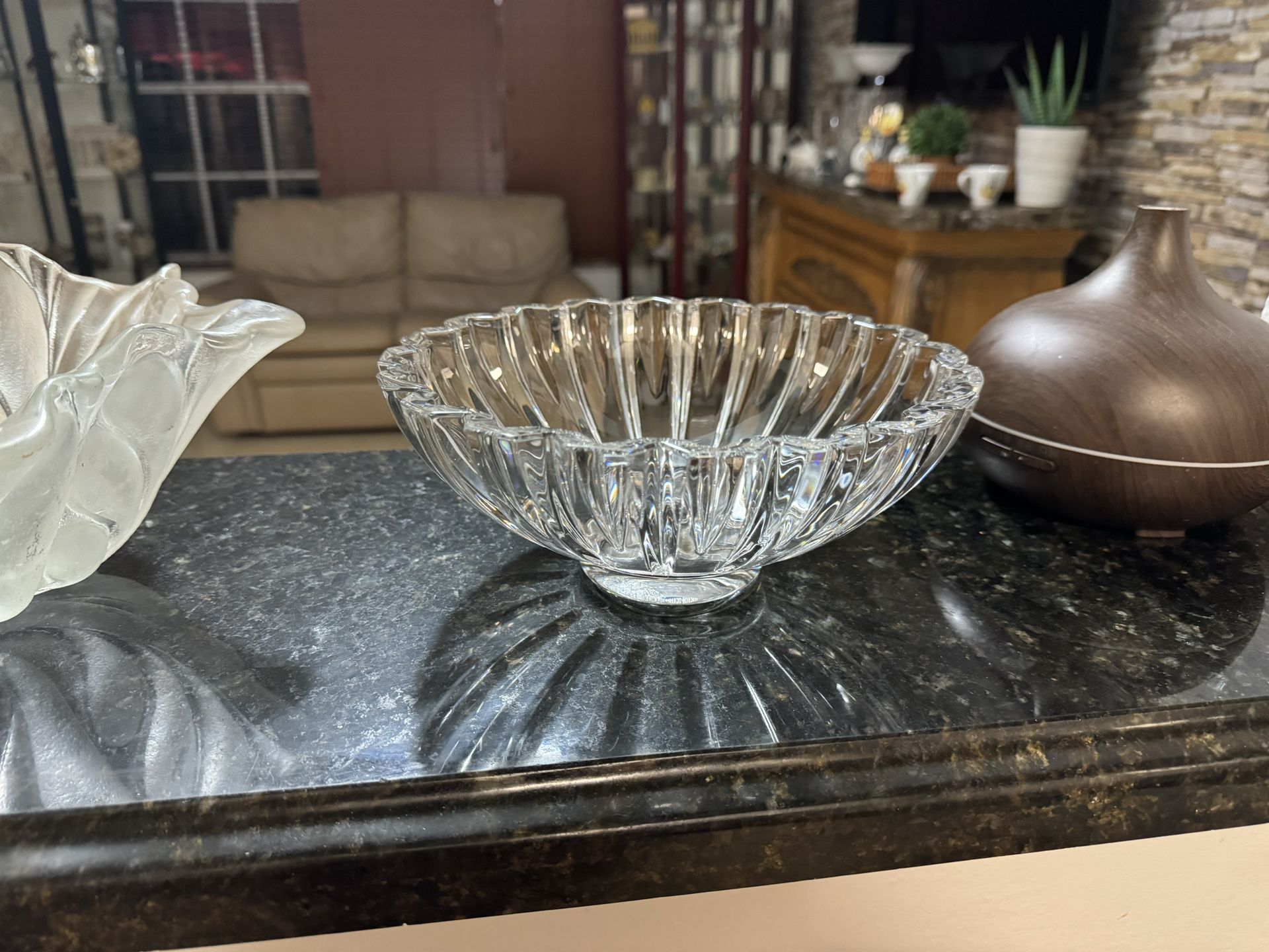 crystal bowls no cracks or chips 3 pieces