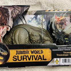 Jurassic World Survival Wild Roar Triceratops 