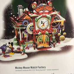 Mickey Mouse Watch Factory.  Department 56
