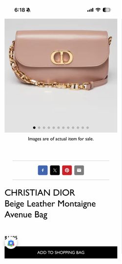 Luxury handbag M Size Pinkish Beige